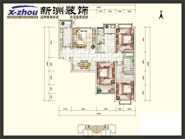 設(shè)計(jì)師姓名：馬康華戶(hù)型 面積：三室兩廳兩衛(wèi)150平