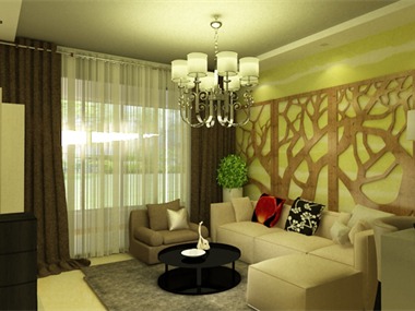 纯白色的电视墙可以让家里面温馨感倍增，从而体现了家